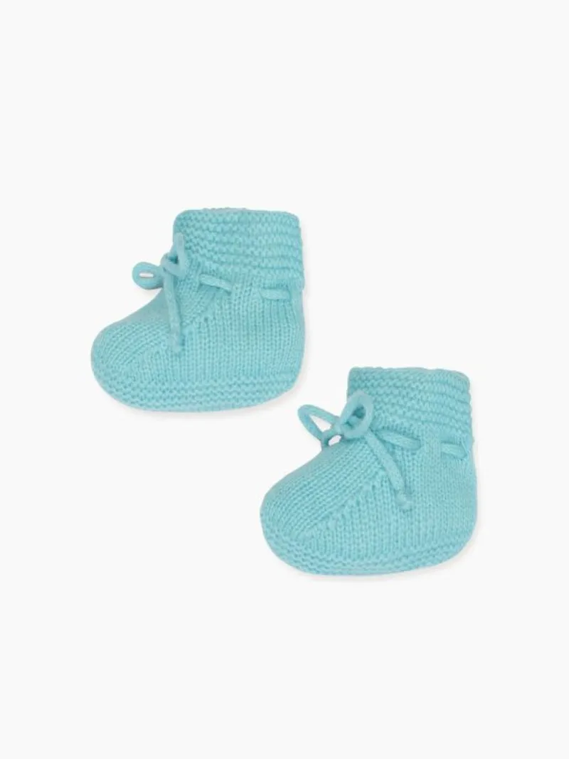 La Coqueta Baby Boots | Baby & Toddler Shoes/Baby Boots^Sage Green Evita Cashmere Baby Booties