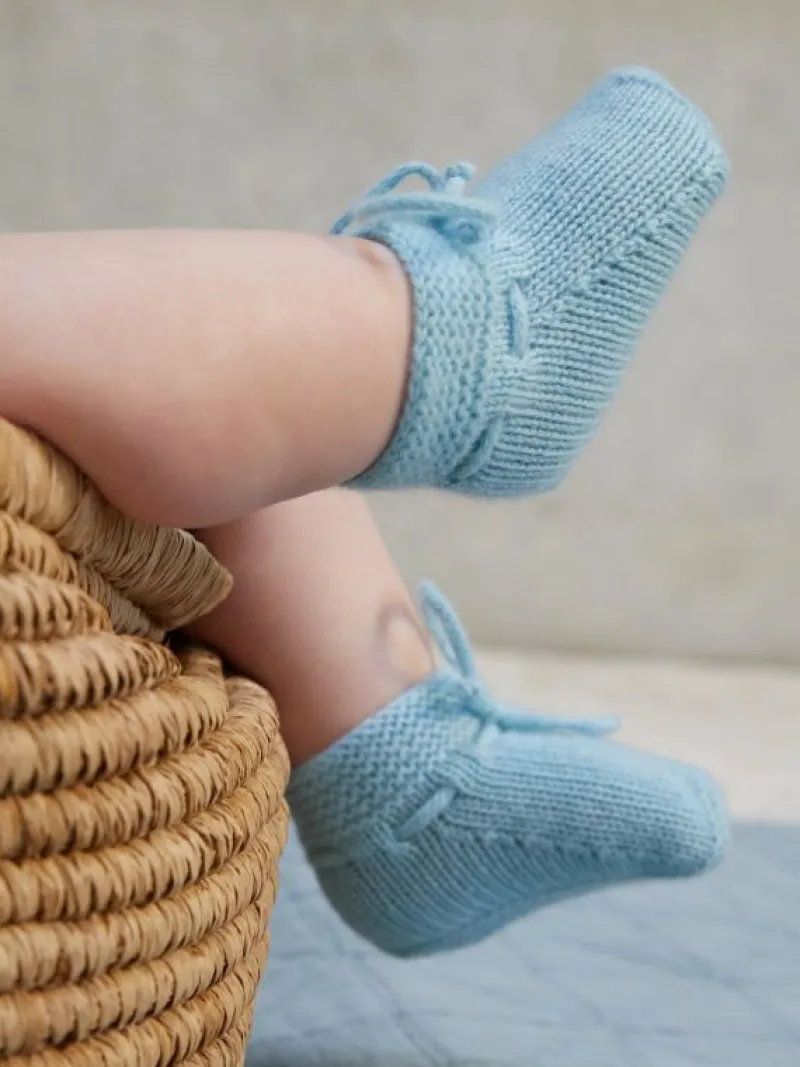 La Coqueta Baby Boots | Baby & Toddler Shoes/Baby Boots^Sage Green Evita Cashmere Baby Booties
