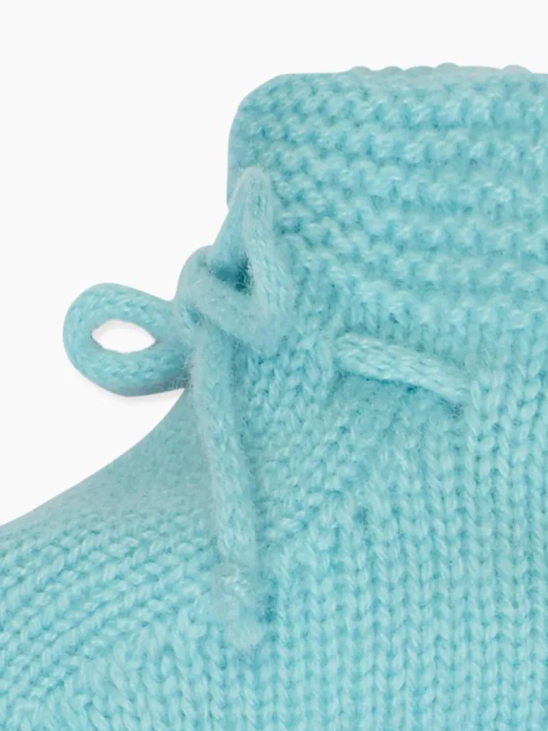La Coqueta Baby Boots | Baby & Toddler Shoes/Baby Boots^Sage Green Evita Cashmere Baby Booties