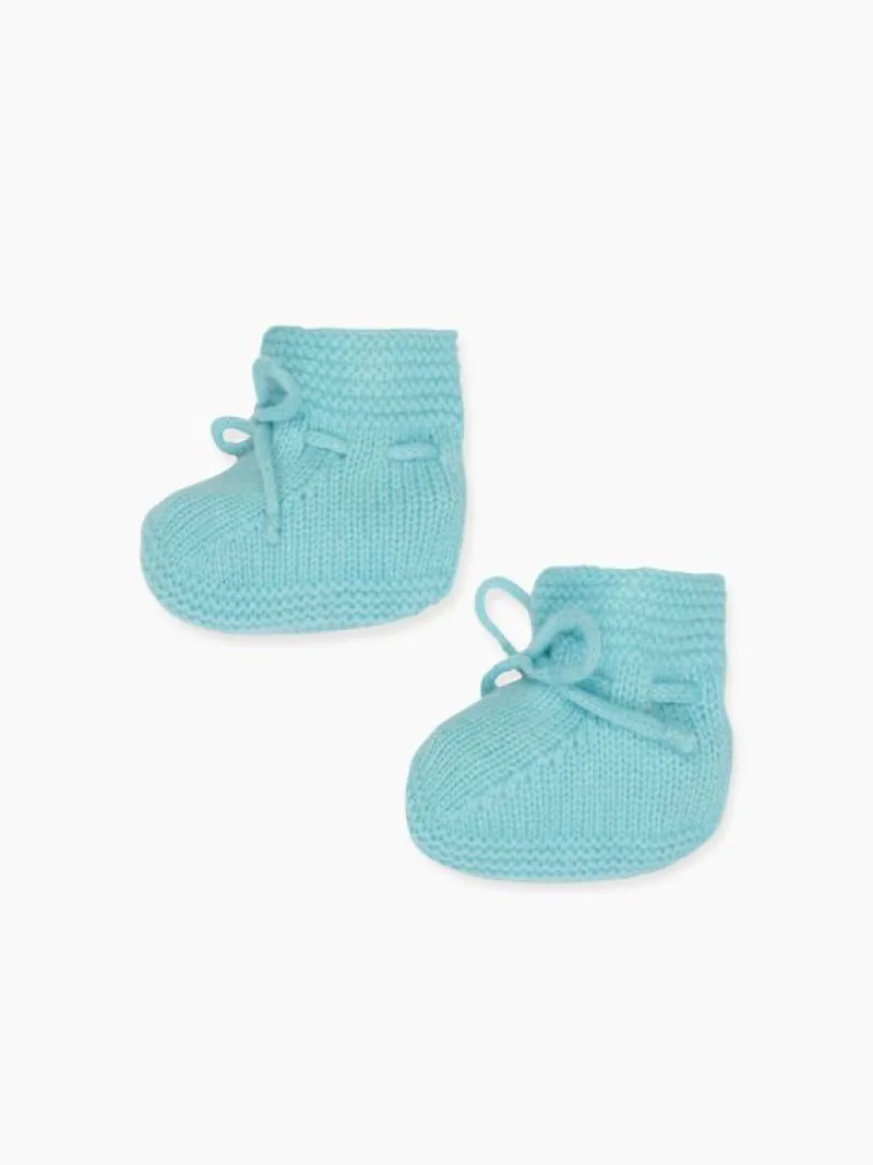 La Coqueta Baby Boots | Baby & Toddler Shoes/Baby Boots^Sage Green Evita Cashmere Baby Booties