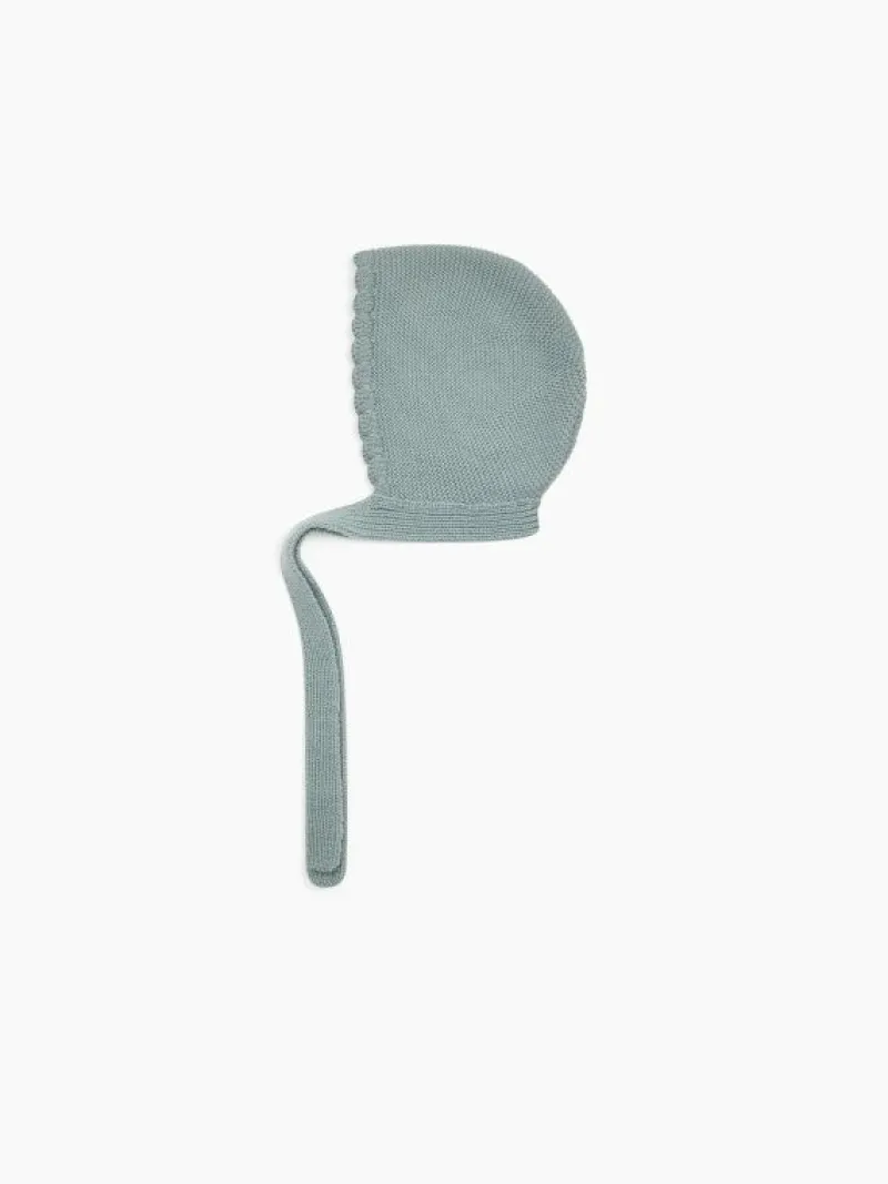 La Coqueta Accessories | Knitted Clothes & Accessories^Sage Green Olfa Merino Baby Bonnet