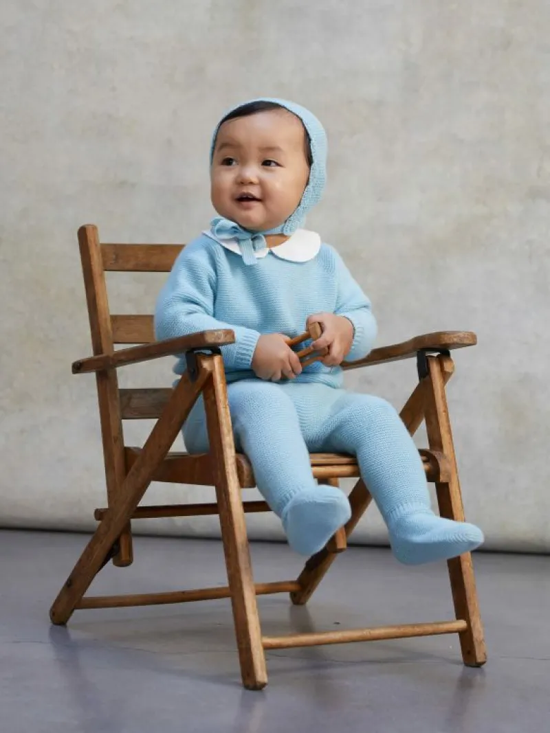 La Coqueta View All | Knitted Clothes & Accessories^Sage Green Palmira Cashmere Baby Set