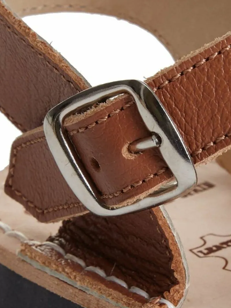 La Coqueta Boys Shoes/Boys Shoes | First Walker Shoes^Tan Leather Avarca Leather Kids Sandals