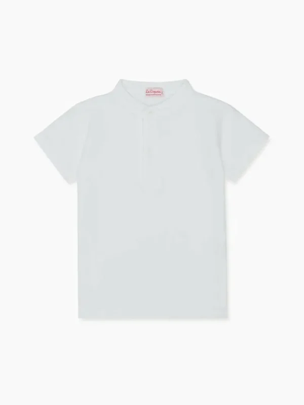 La Coqueta Shirts & Tops^White Alcon Boy Polo Shirt