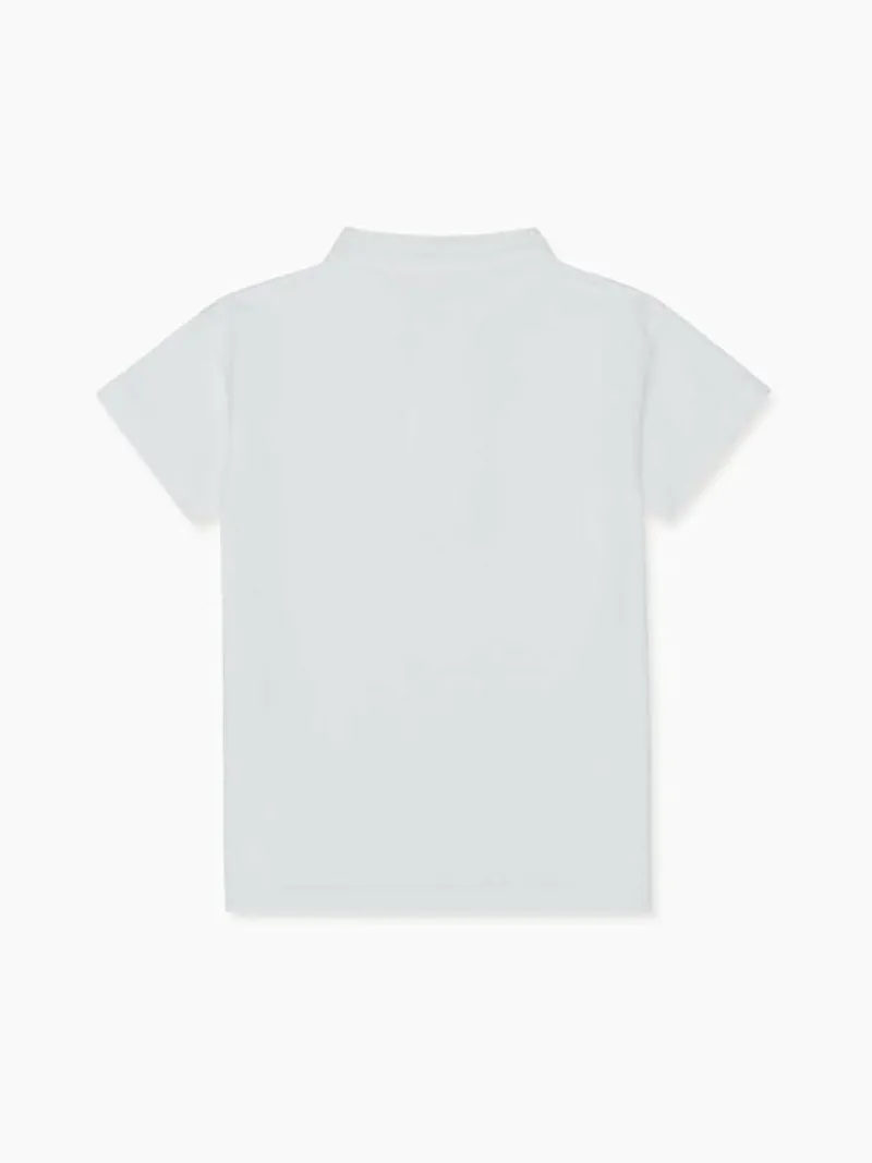 La Coqueta Shirts & Tops^White Alcon Boy Polo Shirt