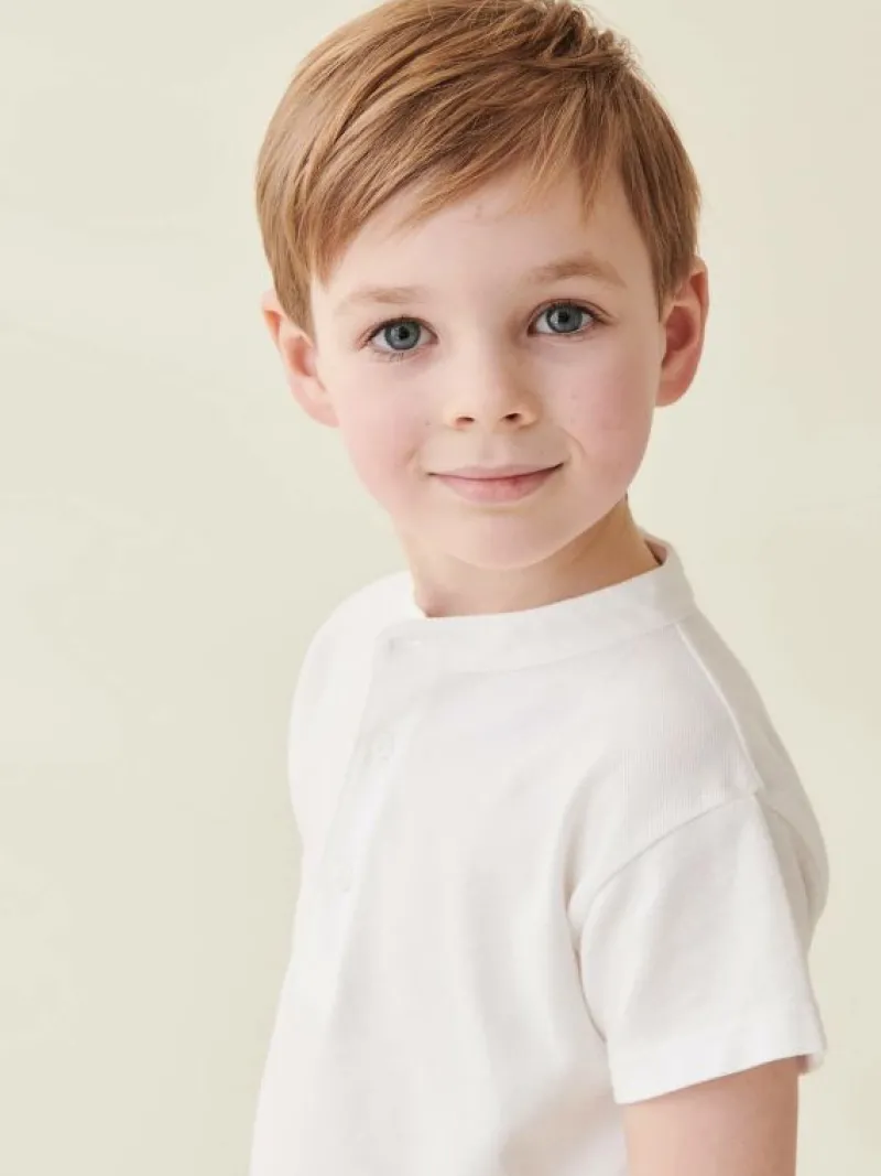 La Coqueta Shirts & Tops^White Alcon Boy Polo Shirt