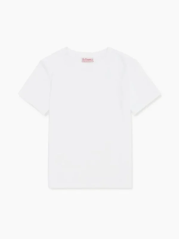 La Coqueta Shirts & Tops | Shirts & Tops^White Arturo Kids Cotton T-Shirt