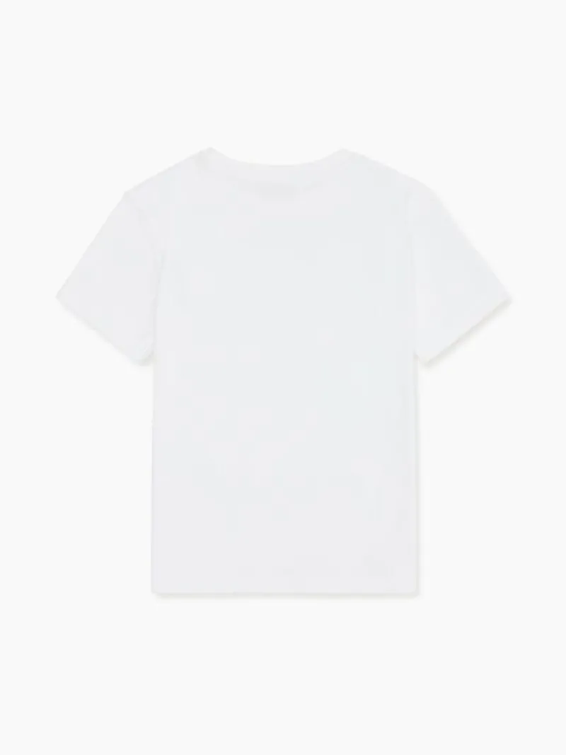 La Coqueta Shirts & Tops | Shirts & Tops^White Arturo Kids Cotton T-Shirt