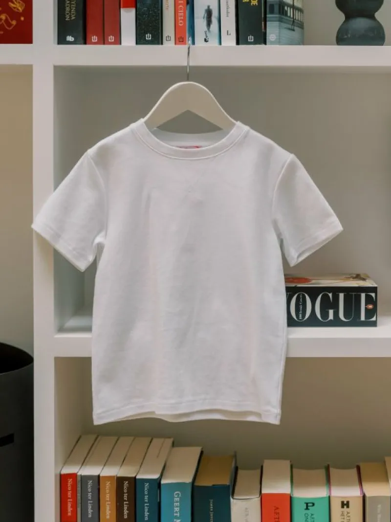 La Coqueta Shirts & Tops | Shirts & Tops^White Arturo Kids Cotton T-Shirt