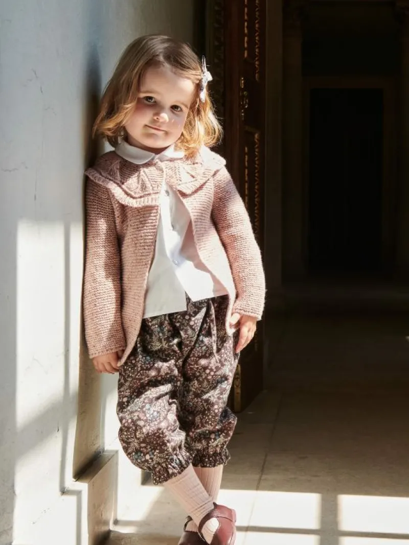 La Coqueta View All | Shirts & Tops^White Bara Long Sleeve Baby Shirt