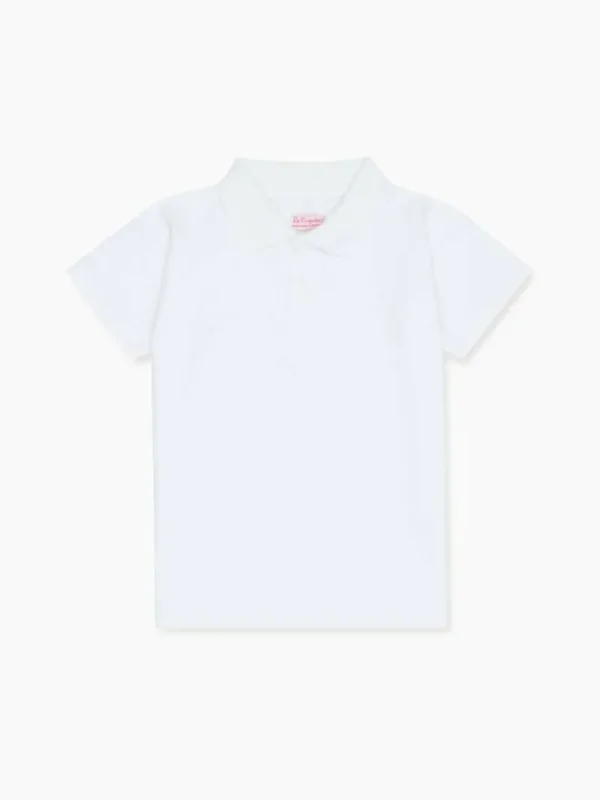 La Coqueta Shirts & Tops^White Camilo Boy Polo Shirt