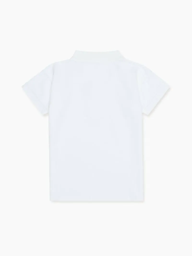 La Coqueta Shirts & Tops^White Camilo Boy Polo Shirt