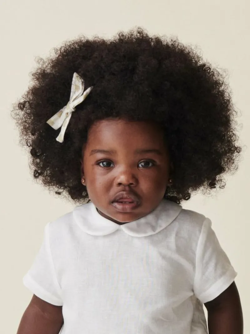 La Coqueta View All | Shirts & Tops^White Jazmin Baby Shirt