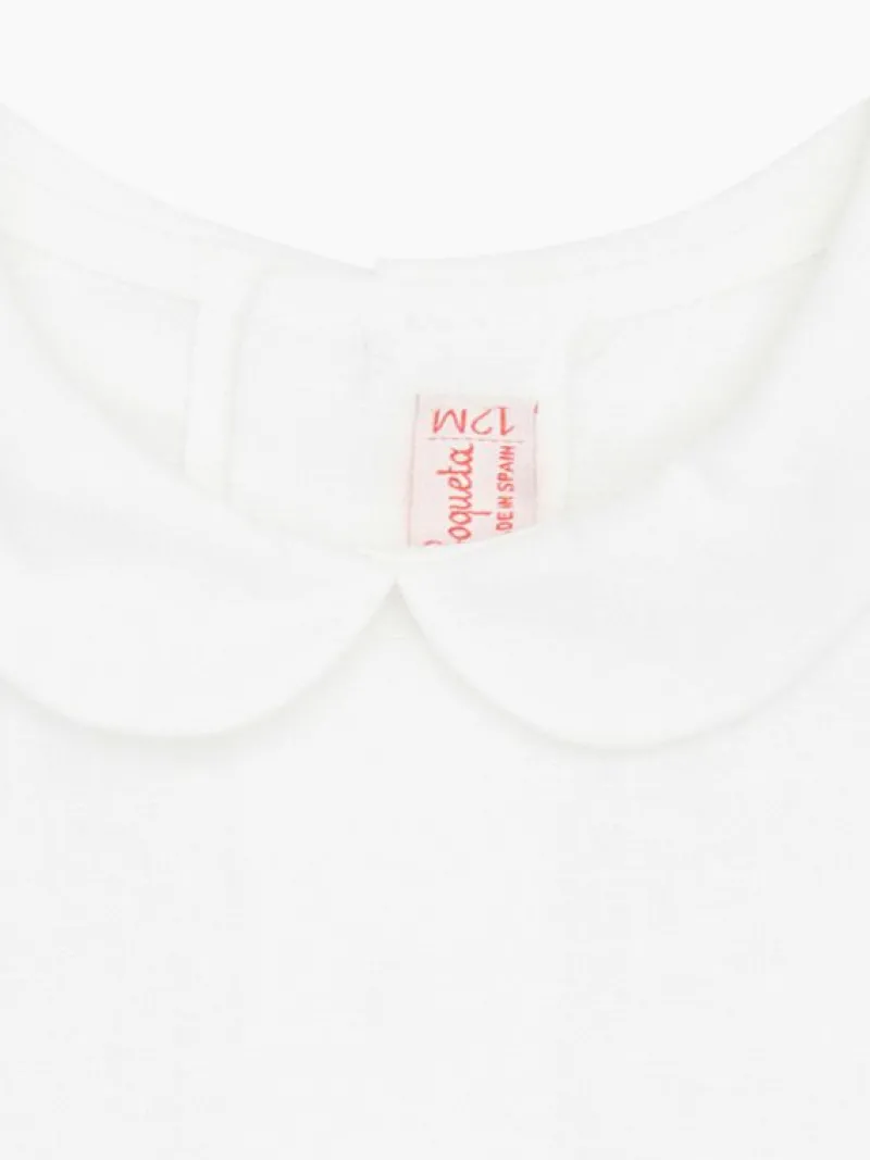 La Coqueta View All | Shirts & Tops^White Jazmin Baby Shirt