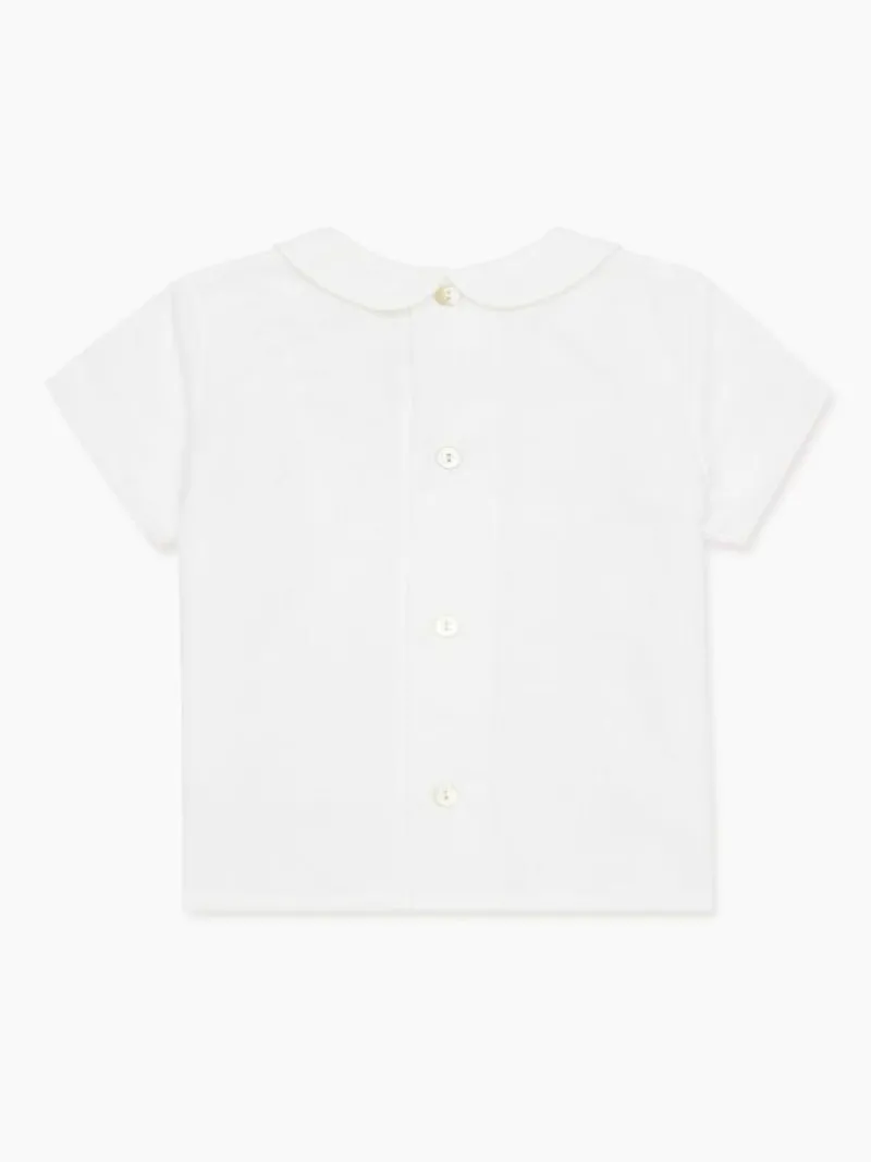 La Coqueta View All | Shirts & Tops^White Jazmin Baby Shirt