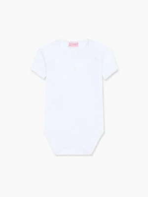 La Coqueta View All | Sleepsuits & Bodysuits^White Lupe Baby Body Vest