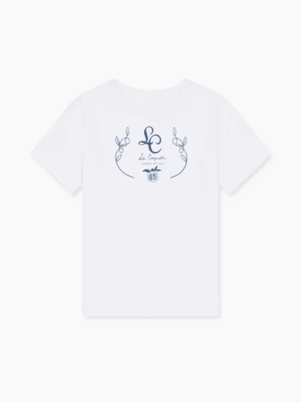 La Coqueta Shirts & Tops | Shirts & Tops^White Rafael Kids T-Shirt