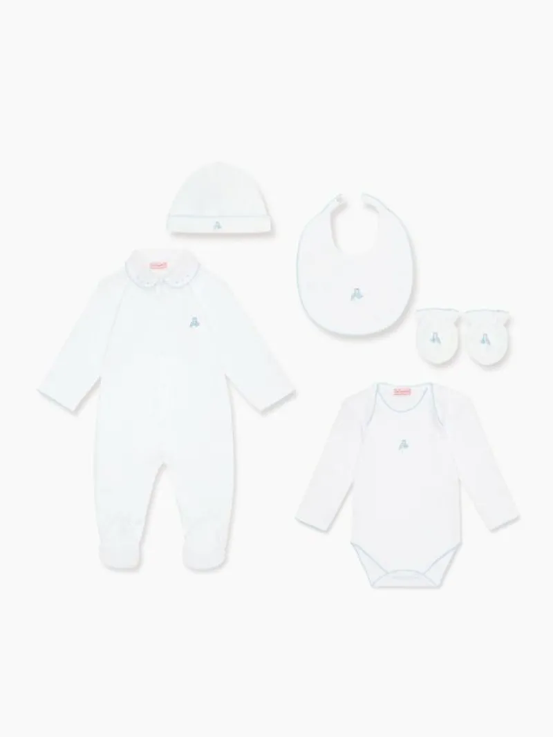 La Coqueta Sleepsuits & Bodysuits | View All^White Stork Embroidered Gift Set