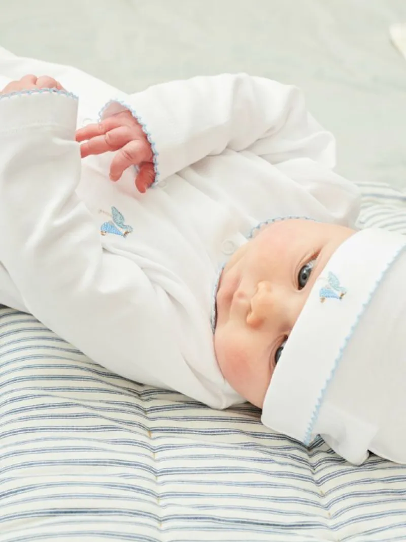 La Coqueta Sleepsuits & Bodysuits | View All^White Stork Embroidered Gift Set
