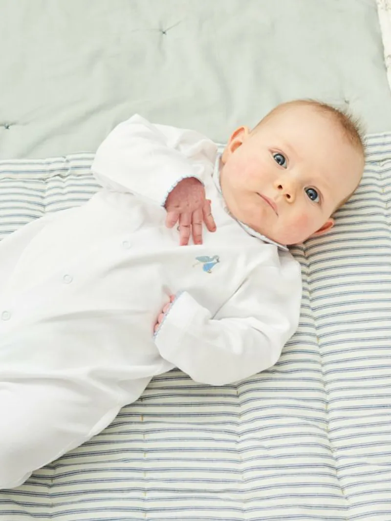 La Coqueta Sleepsuits & Bodysuits | View All^White Stork Embroidered Gift Set