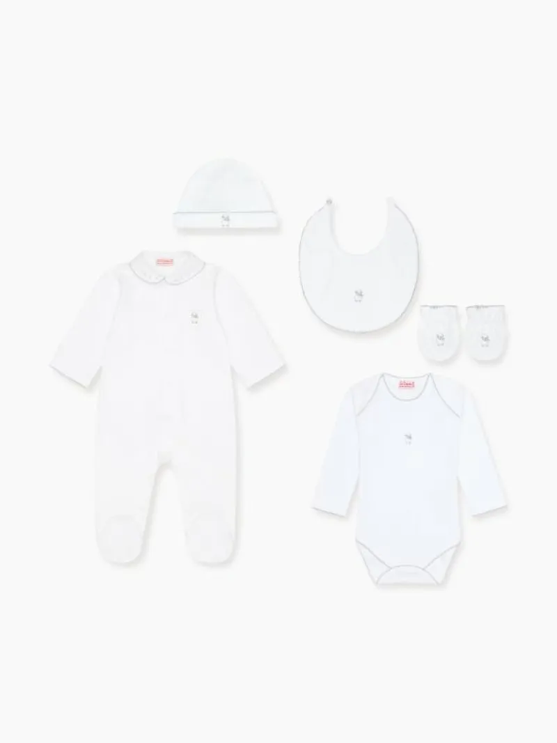 La Coqueta View All | Baby Boy^White Victoria Sheep Newborn Gift Box Set
