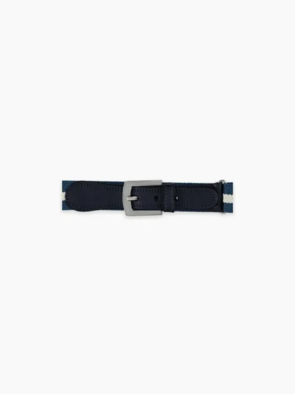 La Coqueta View All | Belts & Braces^White/Navy Striped Boy Belt
