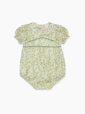 La Coqueta View All | Playsuits, Rompers & Overalls^Yellow Floral Angelica Baby Girl Romper