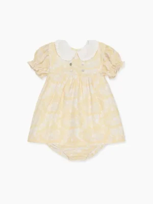 La Coqueta View All | Dresses & Sets^Yellow Toile Savanna Baby Girl Set